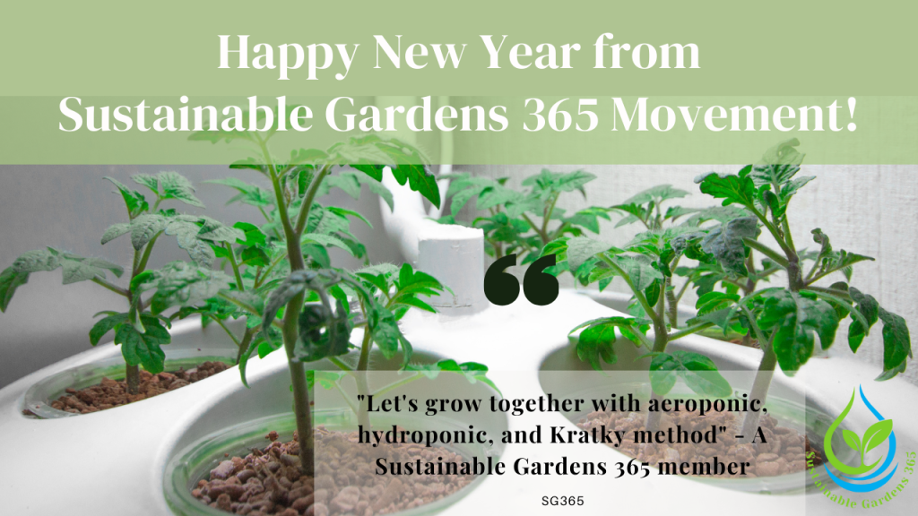happy new year from sustainable gardens 365!